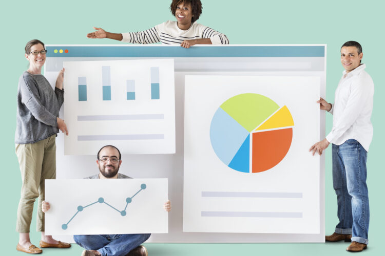 people-with-various-statistics-graphs